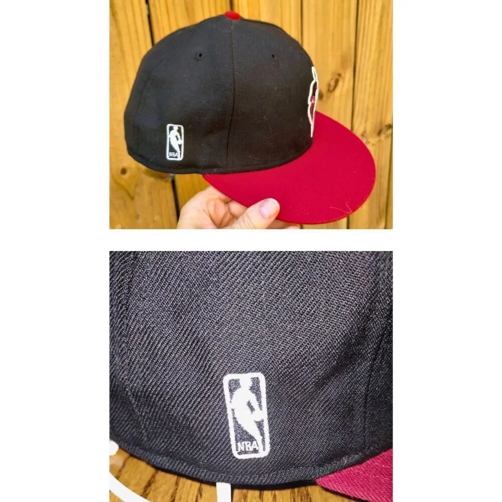 New Era 59Fifty Hardwood Classics NBA Chicago Bulls Fitted Hat Size 7.5